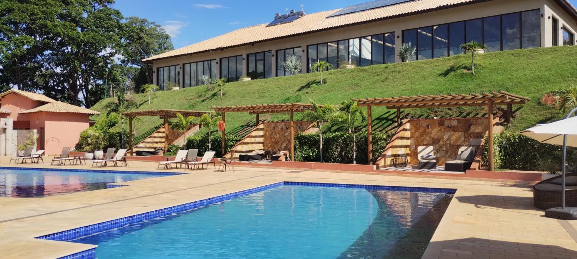 Hotel Chales Capitanias Águas de Lindóia Bagian luar foto
